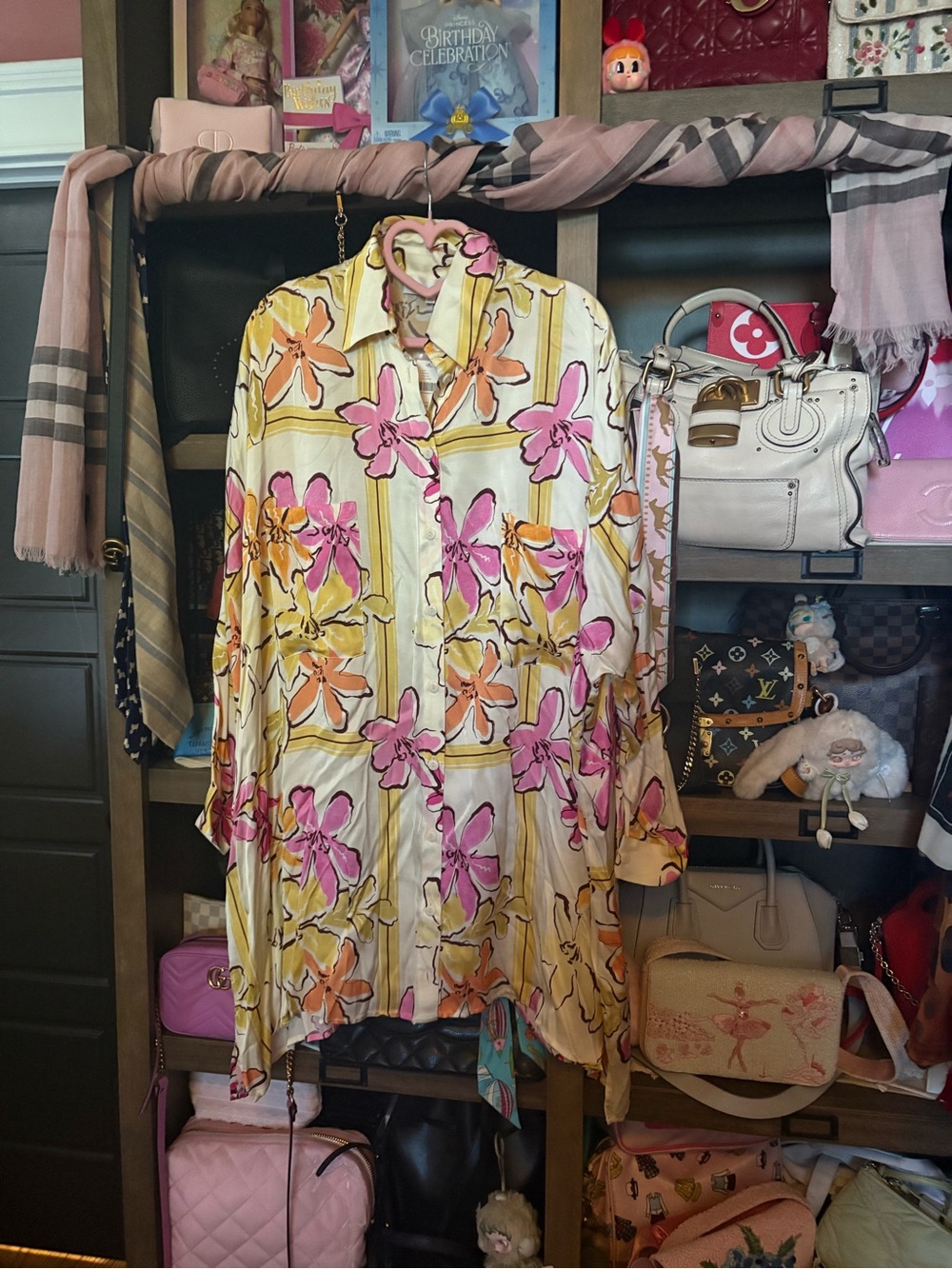 NWT Anthropologie Corey Lynn Calter Cream Floral Print Long-Sleeve Mini Dress - Picture 5 of 6